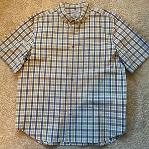 Mens XL Carhartt Relaxed Fit Button Down short sleeve Shirt in EUC
